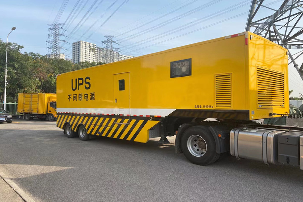 平罗发电机租赁施工现场